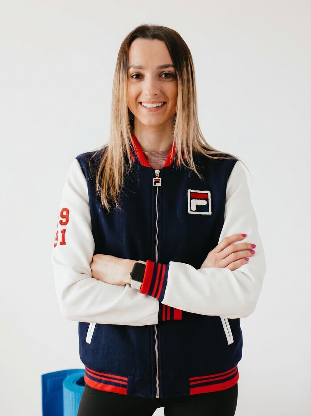 Campera Fila Dixon Varsity Mujer Original