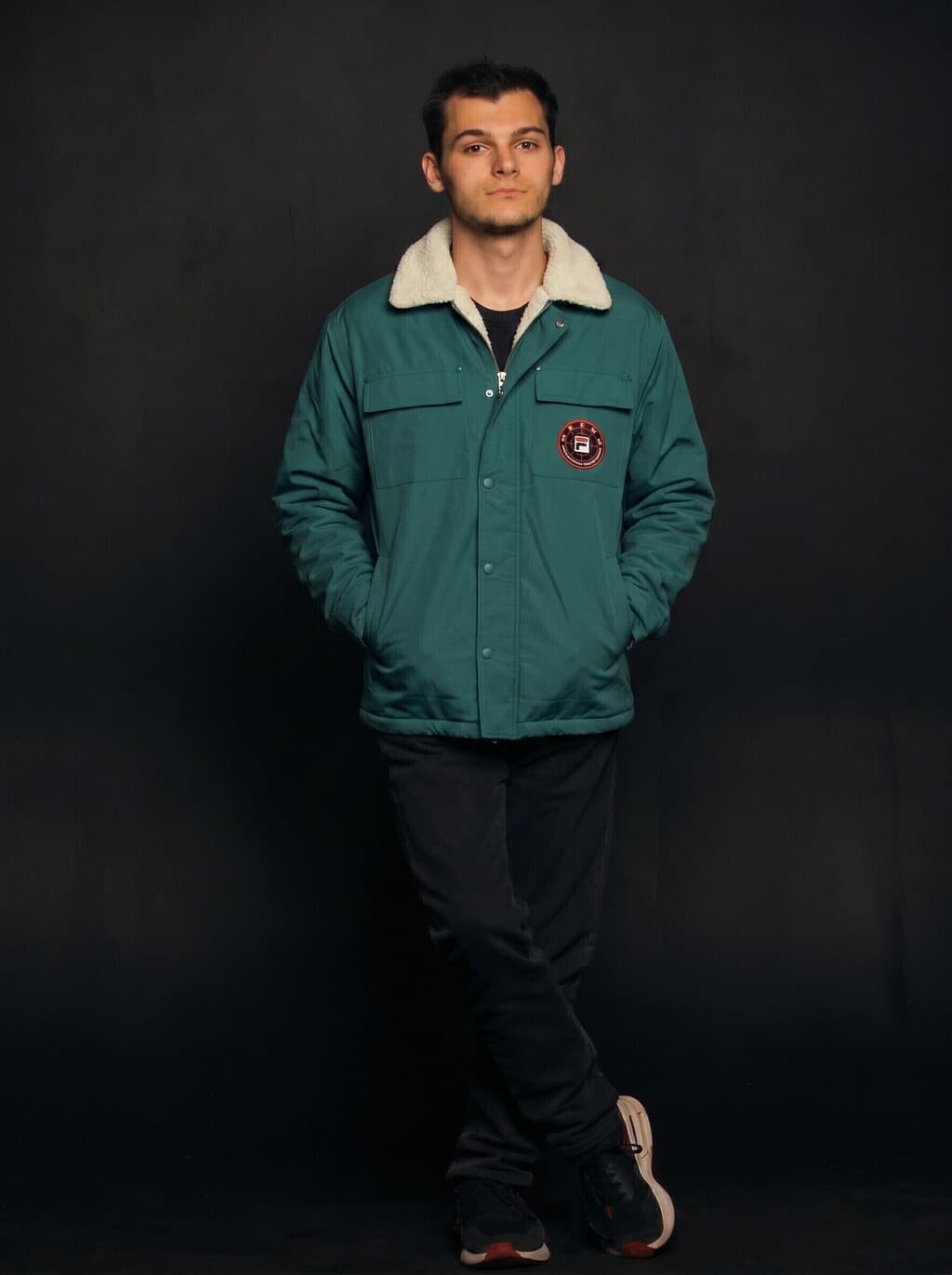Campera Shacket Fila Nile Verde Hombre Original