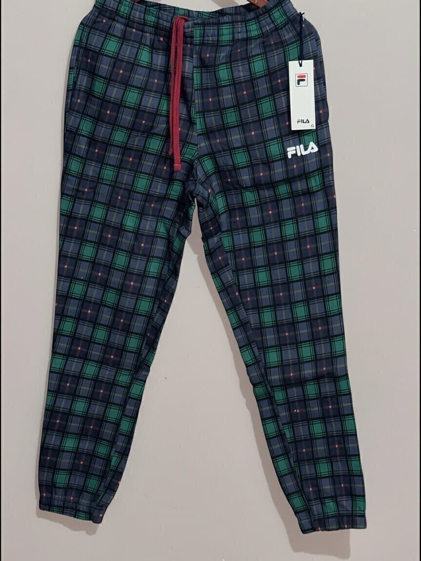 Pantalon Fila Dorm Plaid Escoces Hombre Original