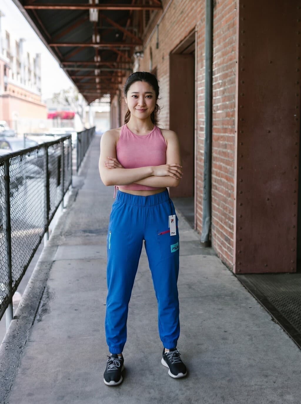Pantalon Fila Journee Azul Cobalto Mujer Original